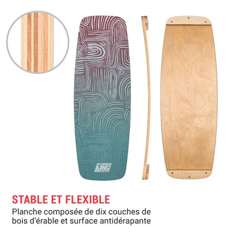 Indoorboard Curved Planche D Quilibre Tapis Rouleau De Bois