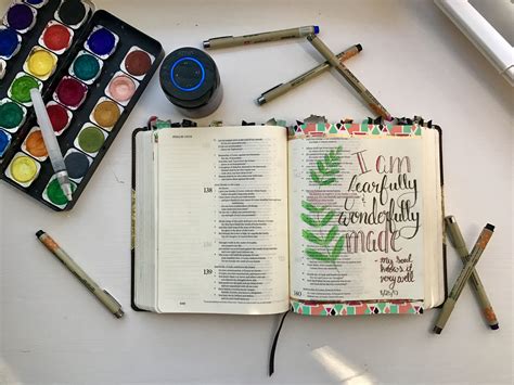 By Tessa Houde I Am Fearfully And Wonderfully Made Bible Journaling