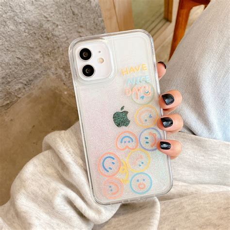 Glitter Smiley Iphone Case Finishifystore