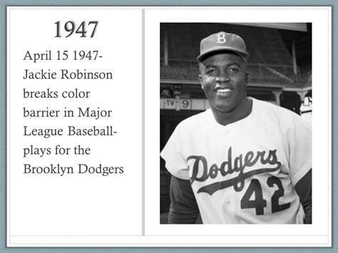 1947 Jackie Robinson breaks color barrier – Bowie News