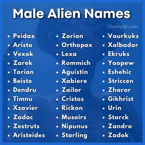 500+ Alien Names Cool Ideas For Your Intergalactic Character