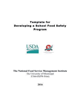 Fillable Online Opi Mt Montana School Haccp Template Updated Fax