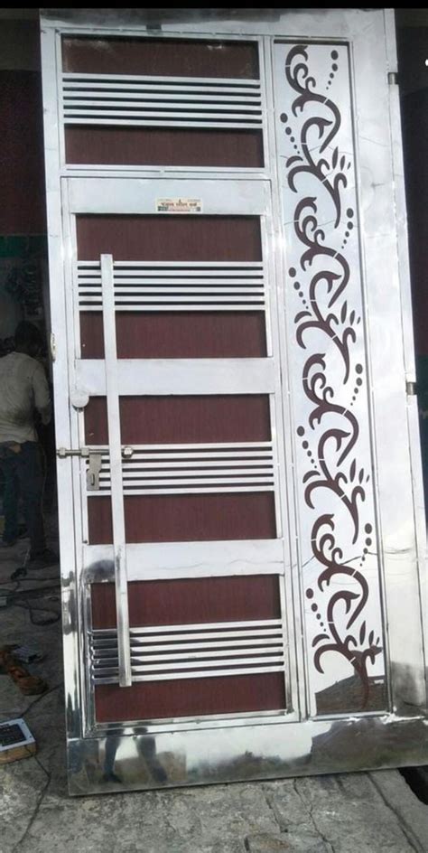 Polished Stainless Steel Single Door For Home At Rs 320 Sq Ft In