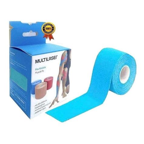 Kinesio Taping Fita Adesiva Bandagem Multilaser Cores Shopee Brasil