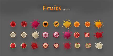 Fruits Sprite Assets For Games By Rothana Codester