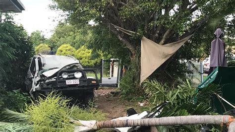 Car Loses Control Crashes Through Three Fences In Garbutt Corner Of