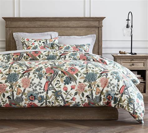 Bloom Floral Cotton Sateen Duvet Cover Pottery Barn