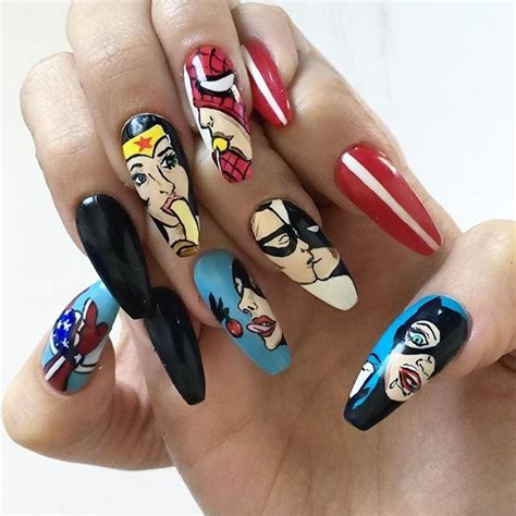 Nail Art Designs Comic Catwoman Jeanbernard Studfinder