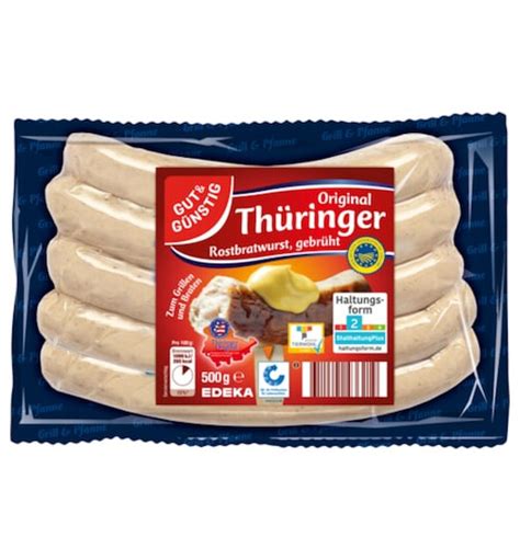 Gut Günstig Thüringer Rostbratwurst 500g QS