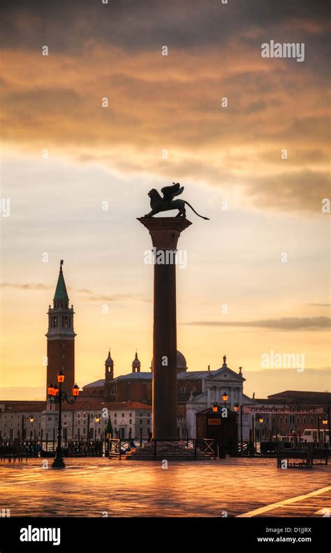 Basilica Di San Giogio Maggiore In Venice At Sunrise Stock Photo Alamy