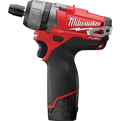 MILWAUKEE M12 Fuel Hex 2-Speed Screwdriver Kit, 1/4", 12 V, 325 in-lbs ...