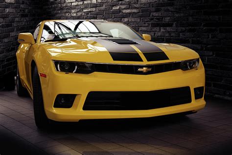 Chevrolet Camaro 2015, yellow 02 Photograph by Hotte Hue | Pixels