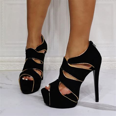 Black Platform High Heel Sandals S Eoooh Online Store Powered