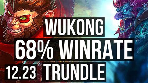 WUKONG Vs TRUNDLE JNG 68 Winrate 8 2 8 Dominating EUW Master