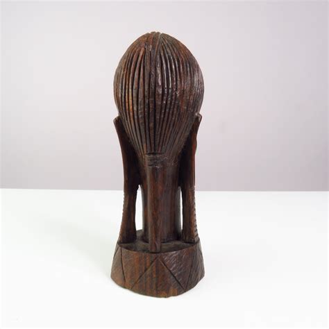 African Masai Masaai Handcarved Wooden Sculpture Vintage Etsy