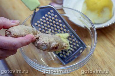 Запеченные куриные бедра в лимонно-имбирном маринаде с мёдом. Рецепт с фото