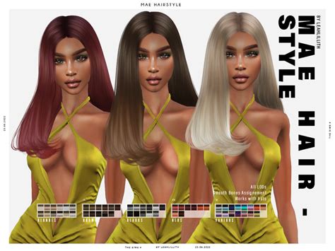 The Sims Resource Mae Hairstyle