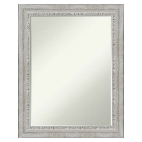 Amanti Art Rustic White Wash Frame 225 In W X 285 In H White Beveled