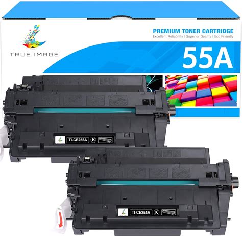 P3015 55a Black Toner Cartridge Ce255a 2 Pack Compatible Replacement For Hp 55a 55x