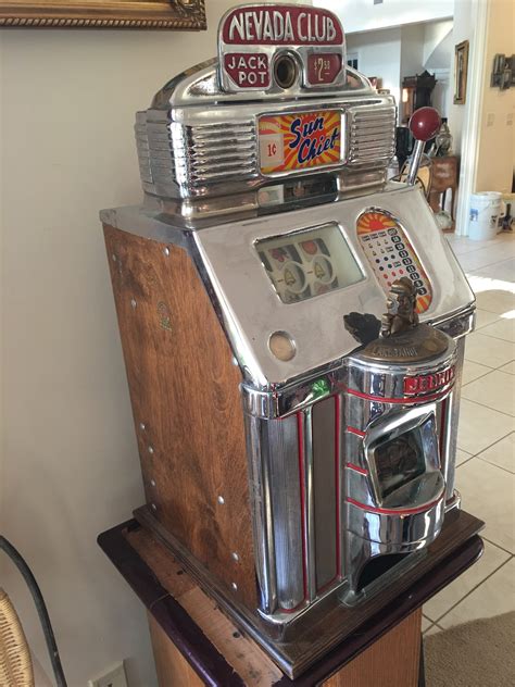 One Cent Jennings Chief Nevada Club Antique Slot Machine Gameroom Show