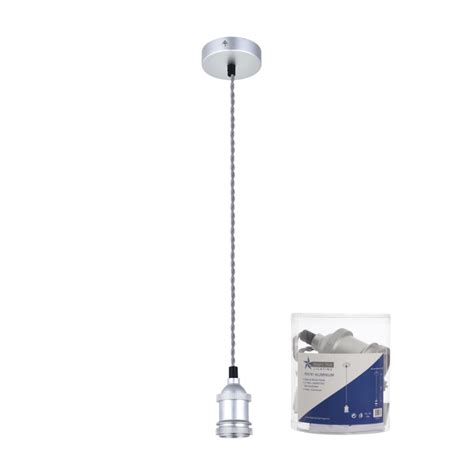 Bright Star Lighting Single Light Plastic Pendant With Twist Cord