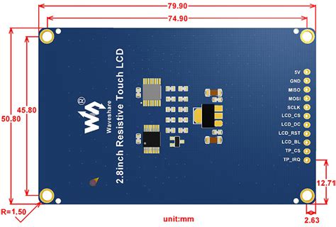 2 8inch Resistive Touch LCD 320240 MG Super Labs