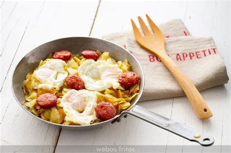 Sartén de patatas huevos y longaniza fresca webos fritos Bloglovin