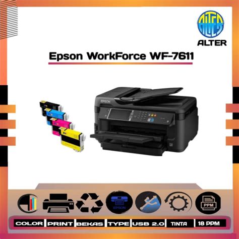 Jual Epson Workforce Wf 7611 Shopee Indonesia