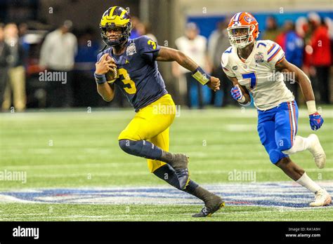 December Michigan S Joe Milton Runs For Yardage During