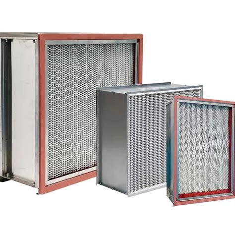 H13 H14 High Temperature Resistance HEPA Filter For Semiconductor