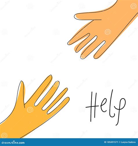 Helping Hands Cartoon