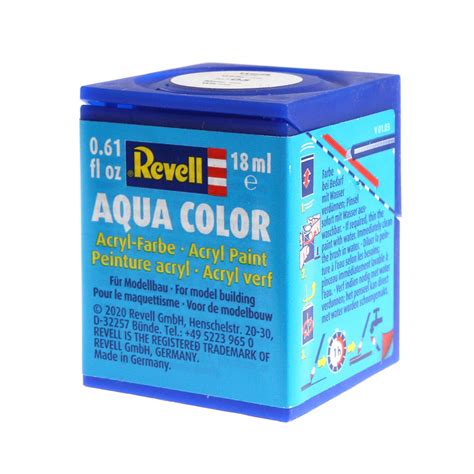 Revell White Matt Aqua Colour Acrylic Paint 18ml 105 Hobbycraft