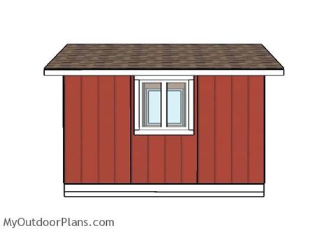 X Shed With Flat Roof Free Diy Plans Howtospecialist Off