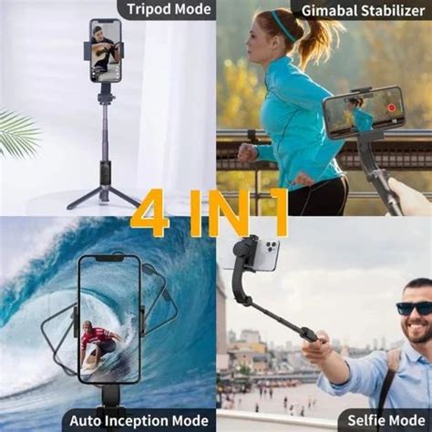 Black WeCool G1 Wireless Gimbal For Mobile Selfie Stick Size 75 Cm