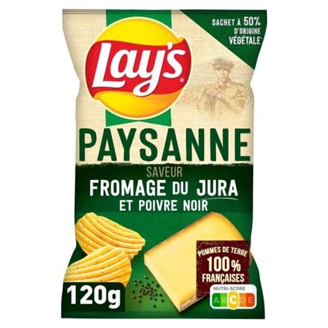 Lay S Chips Paysanne Saveur Fromage Frais Ail De Garonne Et Fines