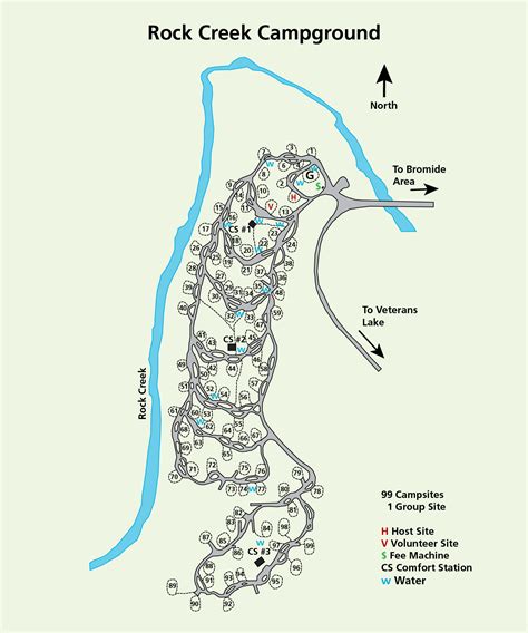 Rock Creek Campground Map