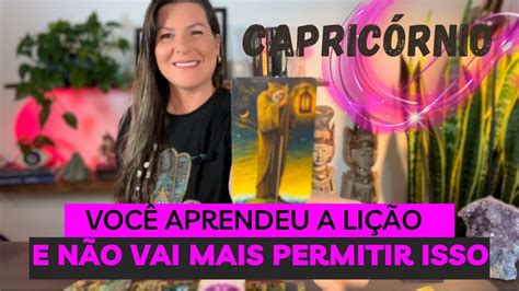 CAPRICÓRNIOVOCÊ NÃO VAI MAIS PERMITIR PASSAR POR ISSO NOVAMENTE UM