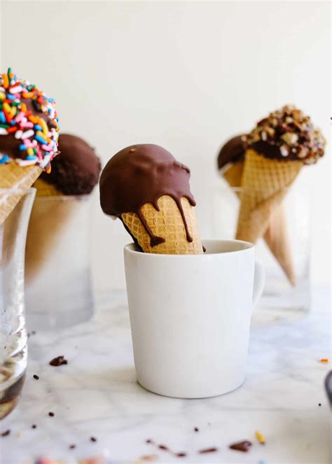 Homemade Ice Cream Drumsticks - Wood & Spoon