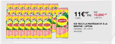 Promo Ice Tea La Past Que Et La Menthe Lipton Chez Costco