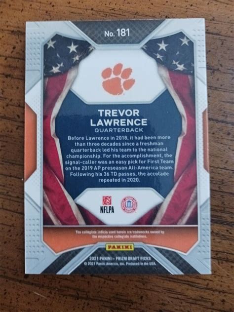 Panini Prizm Draft Picks Trevor Lawrence All American Rc Ebay