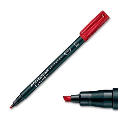 STAEDTLER LUMOCOLOR 314 ROTULADOR PERMANENTE B ROJO