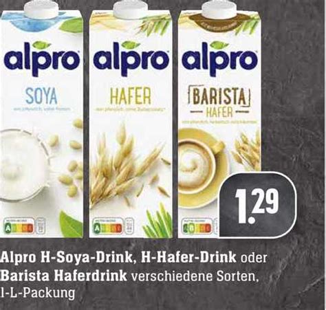 Alpro H Soya Drink H Hafer Drink Oder Barista Haferdrink Angebot Bei