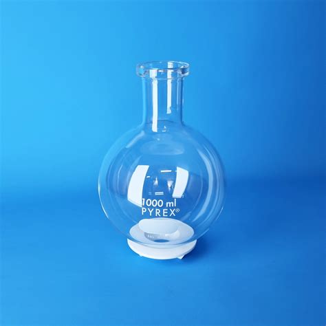 Pyrex® Heatproof Glass Round Bottom Boiling Flask Heavy Duty Rim 1000ml Buy Online At Labdirect