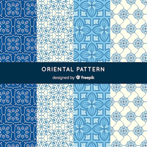 vector oriental pattern collection