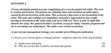 Solved 25 Year Old Female Patient Presents Complaining Of A Chegg