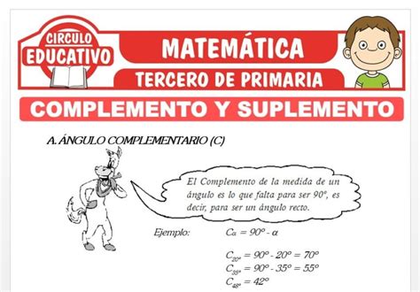 Complemento Y Suplemento Para Tercero De Primaria Fichas Gratis