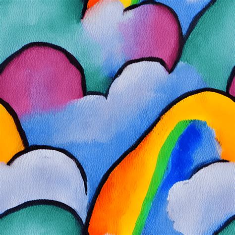 Rainbow Painting Pattern · Creative Fabrica