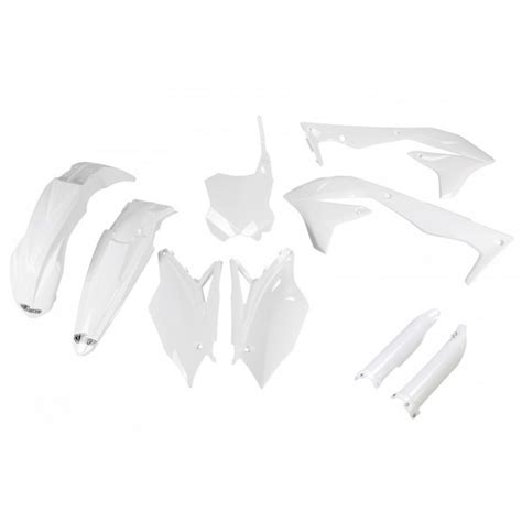 FULL KIT PLÁSTICO UFO KAWASAKI KXF 450 16 17 BLANCO