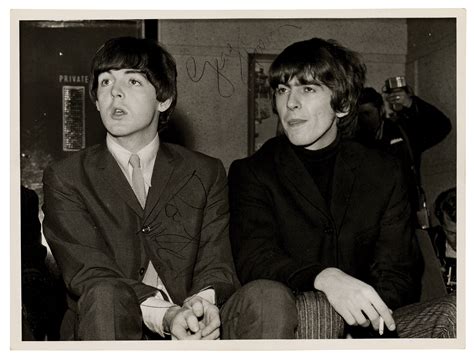 Beatles: Paul McCartney and George Harrison Signed Photograph | RR