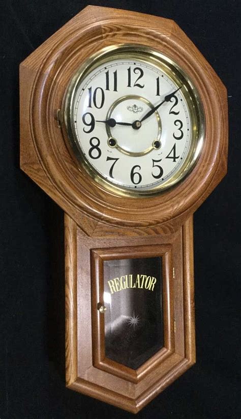 Sold Price Vintage Regulator Pendulum Wall Clock June 3 0119 1000 Am Edt